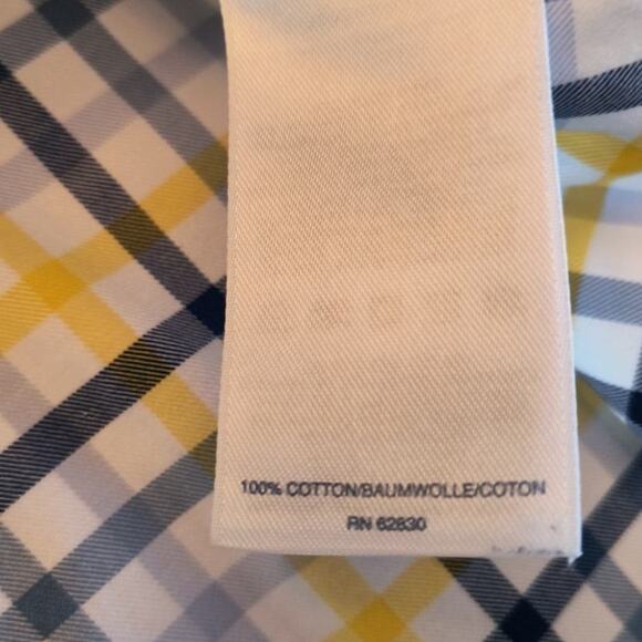 Lands End Button Down Shirt Men's L/T 16-16.5 Traditional Fit Check Long Sleeve - Picture 12 of 15